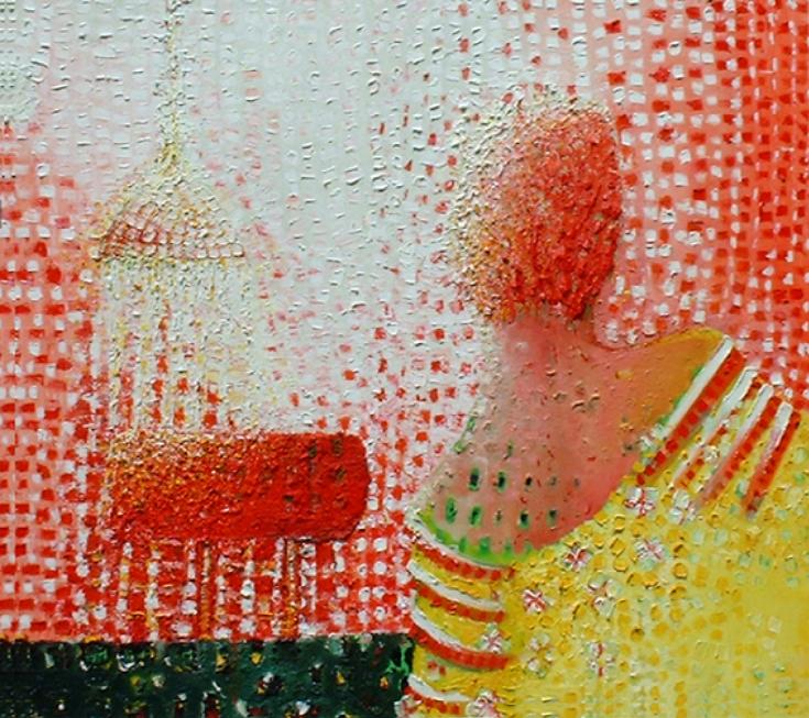 32.Son dos Leinwand Ol 110x100cm